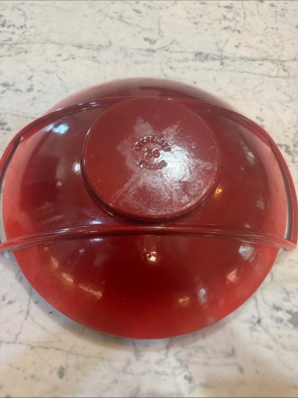 Le Creuset Red Cast Iron Wok
